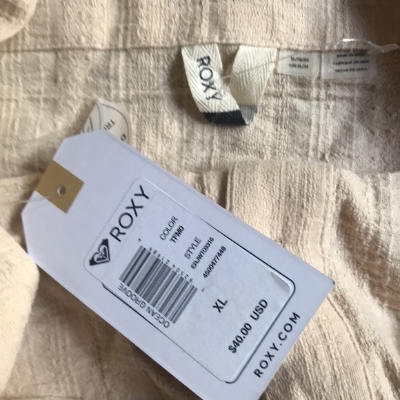 NEW Roxy Tan Crop Strap Top XL - Picture 4 of 5